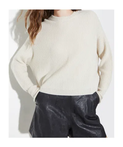 Maxco. Long-sleeved Sweater In White
