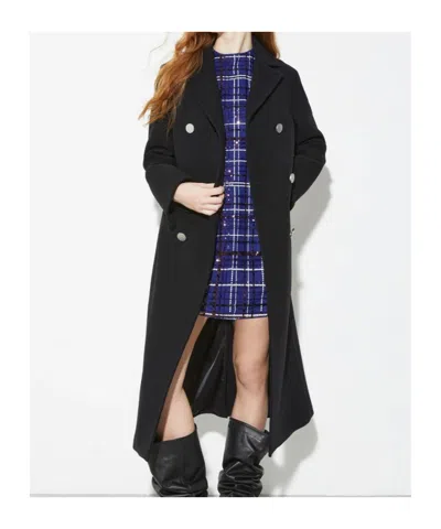 Maxco. Double Wool Coat In Black