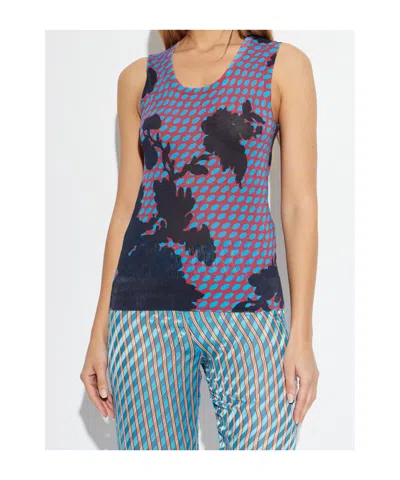 Dries Van Noten Sleeveless Vest In Multi