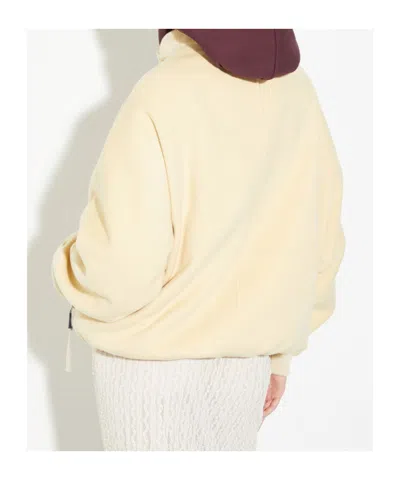 Maxco. Double-layer Wool Bomber Jacket In Nude