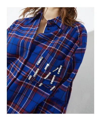 Maxco. Long-sleeved Shirt In Blue