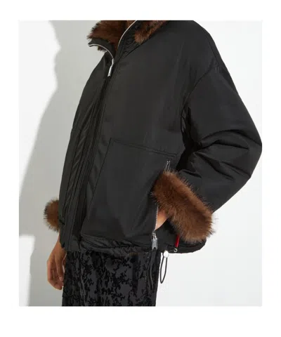 Maxco. Double-sided Plush Coat In Brown