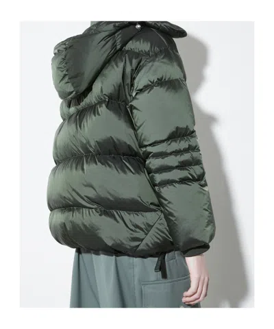 Maxco. Oversized Hooded Down Jacket In Green