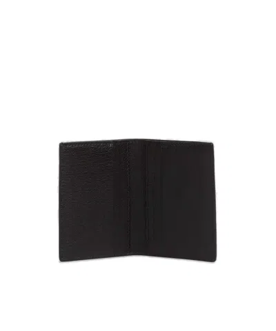 Tom Ford Logo Bi-fold Wallet In Black