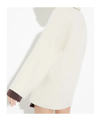 Maxco. Double-layer Wool Shirt Jacket In Neutral