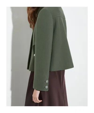 Maxco. Double-layer Wool Casual Jacket In Green