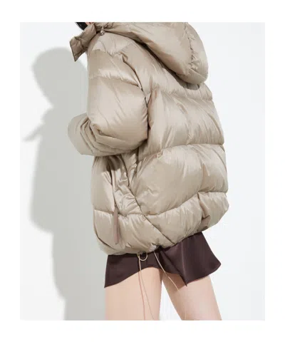 Maxco. Oversized Down Jacket In Brown