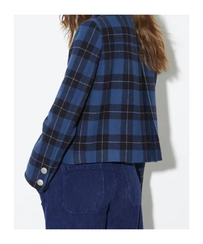 Maxco. Double-layer Wool Casual Jacket In Blue