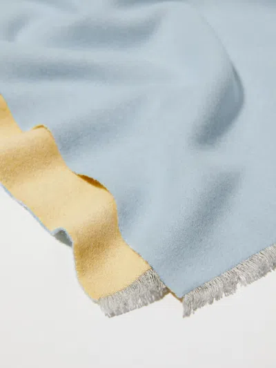 Maxco. Double-sided Shawl In Blue