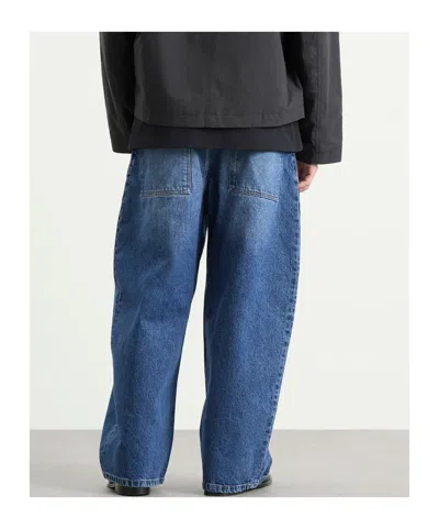 Studio Nicholson Belt Loop Jeans In Blue
