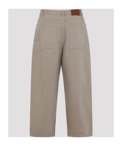 Studio Nicholson Paolo Volume Jeans Trousers Belt Loops In Neutral