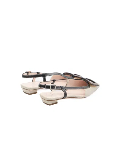 Roger Vivier Belle Vivier Slingback Ballerina Slingback Flat In Neutral