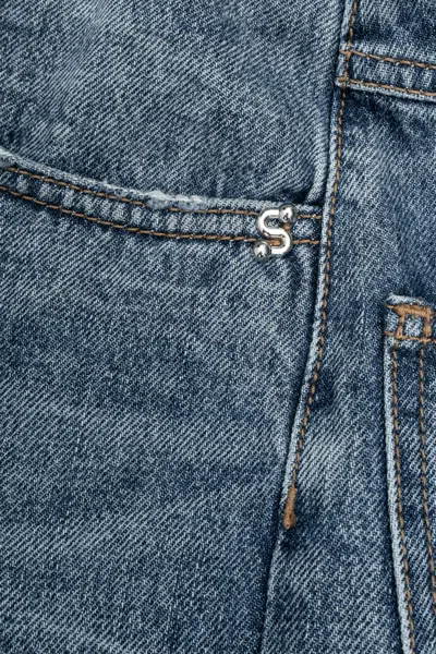 Sportmax Multi-pocket Jeans In Blue