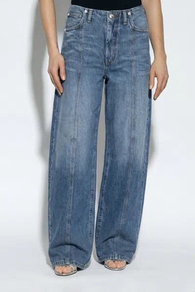 Sportmax Multi-pocket Jeans In Blue