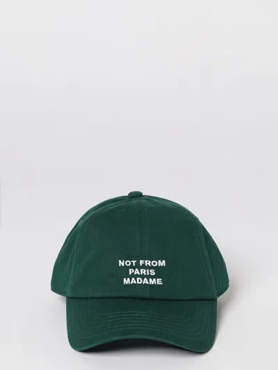 Drôle De Monsieur Drole De Monsieur Green Cotton Cap In Green