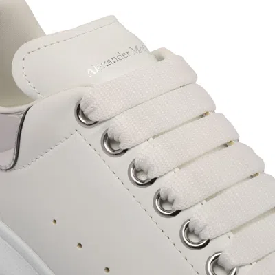 Alexander Mcqueen Off White Leather Sneakers In White
