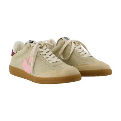 Isabel Marant Beth Sneakers Suede Panel Contrast Heel Tab In Multi