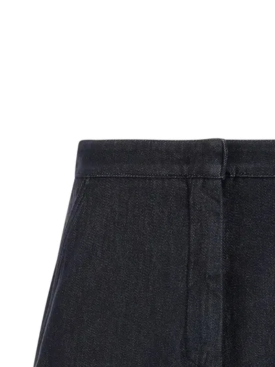 Max Mara Mxmcalca Bermuda And Short Blue In Gray