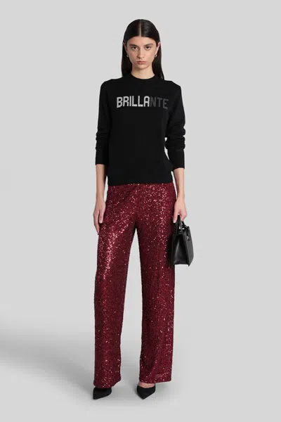 Mc2 Saint Barth Lucette Paillettes Pants In Red