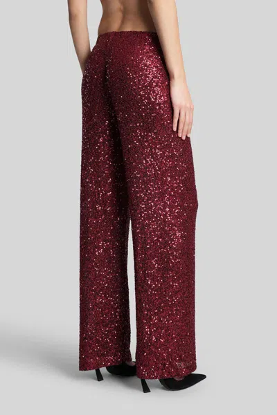 Mc2 Saint Barth Lucette Paillettes Pants In Red