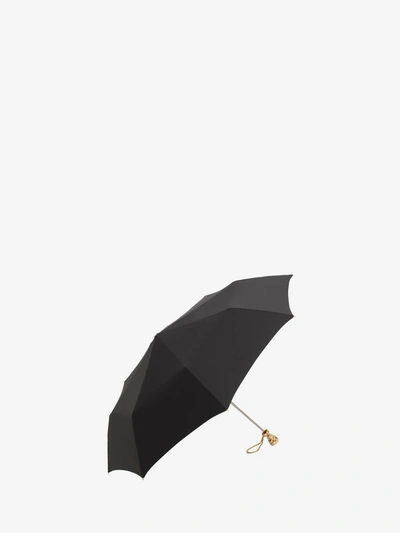 Shop Alexander Mcqueen Black Skull Umbrella