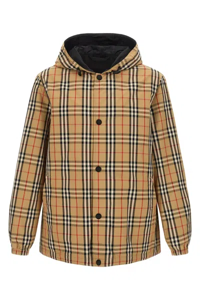 Burberry Reversible Waterproof Jacket In Brown