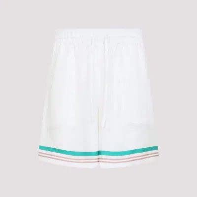 Casablanca Shorts In Seta Bianca In White