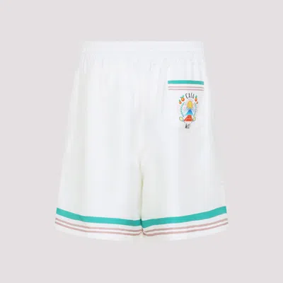 Casablanca Shorts In Seta Bianca In White
