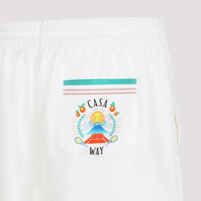 Casablanca Shorts In Seta Bianca In White