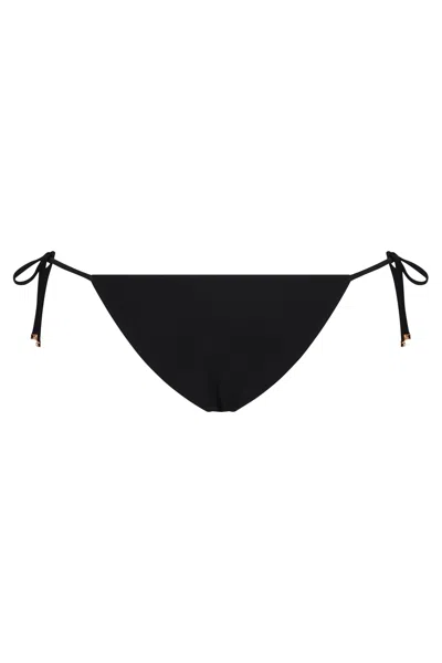 Celine Triomphe Tie Side Bikini Hipster In Black