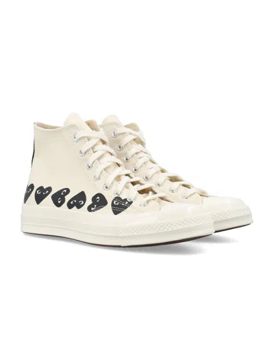 Comme Des Garçons Converse Chuck Taylor 70 Multiheart Sneakers In Neutral