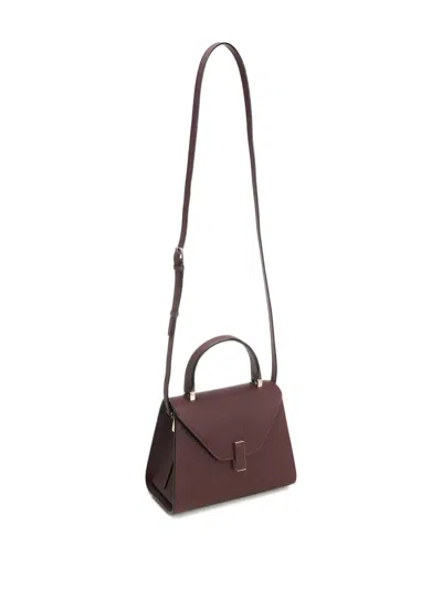 Valextra Iside Mini Bag Adjustable Strap Top Handle In Purple
