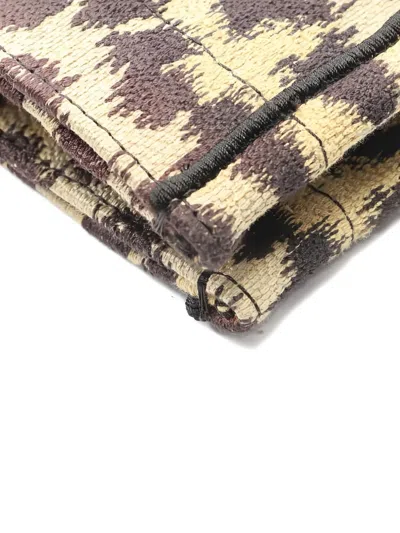 Pre-owned Dior 2010s Book Leopard Canvas Tote Bag In Neutral