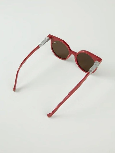 Shop Vava 'wl001' Round Sunglasses In Red