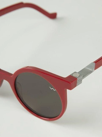 Shop Vava 'wl001' Round Sunglasses In Red