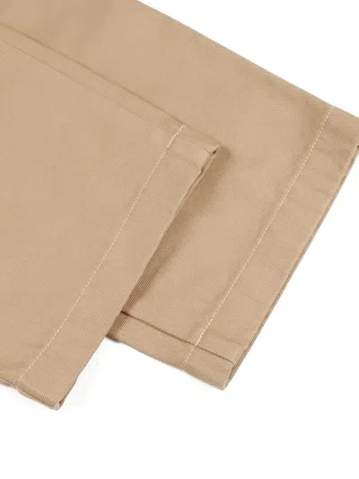 Pre-owned Gucci 2010s Embossed Pattern Denim Trousers In Neutral