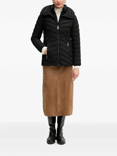 Dkny Quilted Jacket In Black