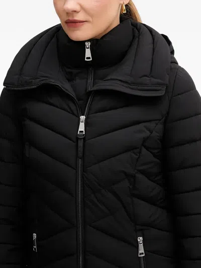 Dkny Quilted Jacket In Black