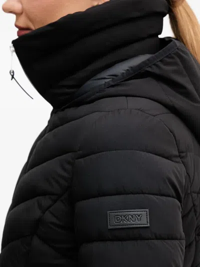 Dkny Quilted Jacket In Black
