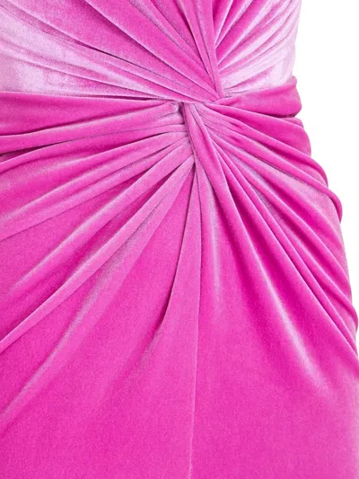 Alex Perry Strapless Twisted Gown In Pink