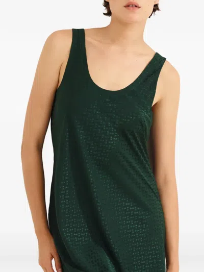 Eres Majeste Long Nightshirt In Green