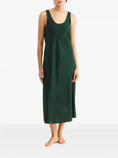 Eres Majeste Long Nightshirt In Green