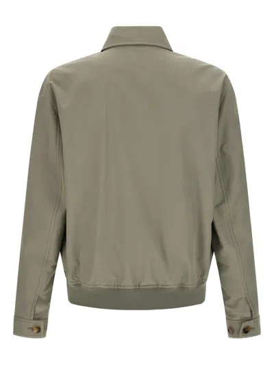 Brunello Cucinelli Long-sleeved Casual Jacket In Green
