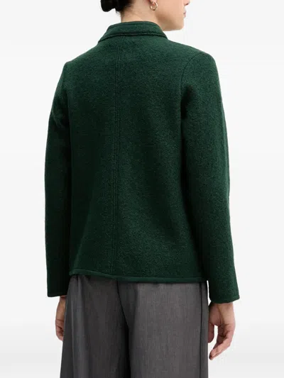 Hoss Intropia Braided Buttoned Jacket In Green