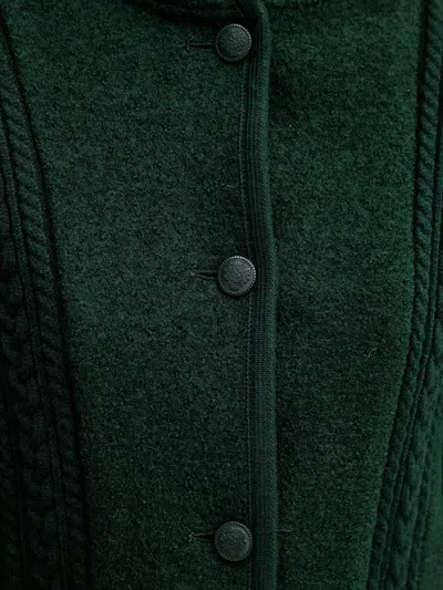 Hoss Intropia Braided Buttoned Jacket In Green