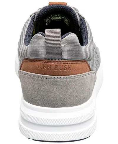 Nunn Bush Rally Mesh Sneaker Mens Moc Closed Toe Oxford Shoes In Gray