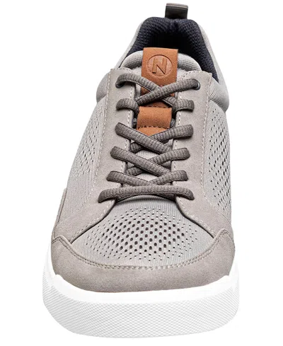Nunn Bush Rally Mesh Sneaker Mens Moc Closed Toe Oxford Shoes In Gray