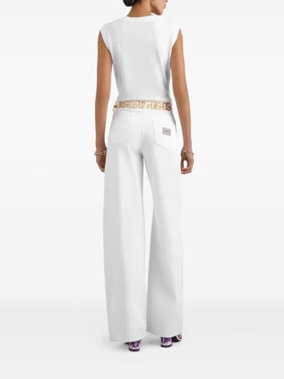 Dolce & Gabbana Women Logo Cotton T-shirt In White