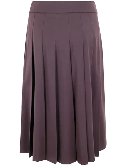 Drhope Pleated Mini Skirt In Purple