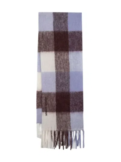 Samsoe & Samsoe Plaid Fringed Scarf In Multi
